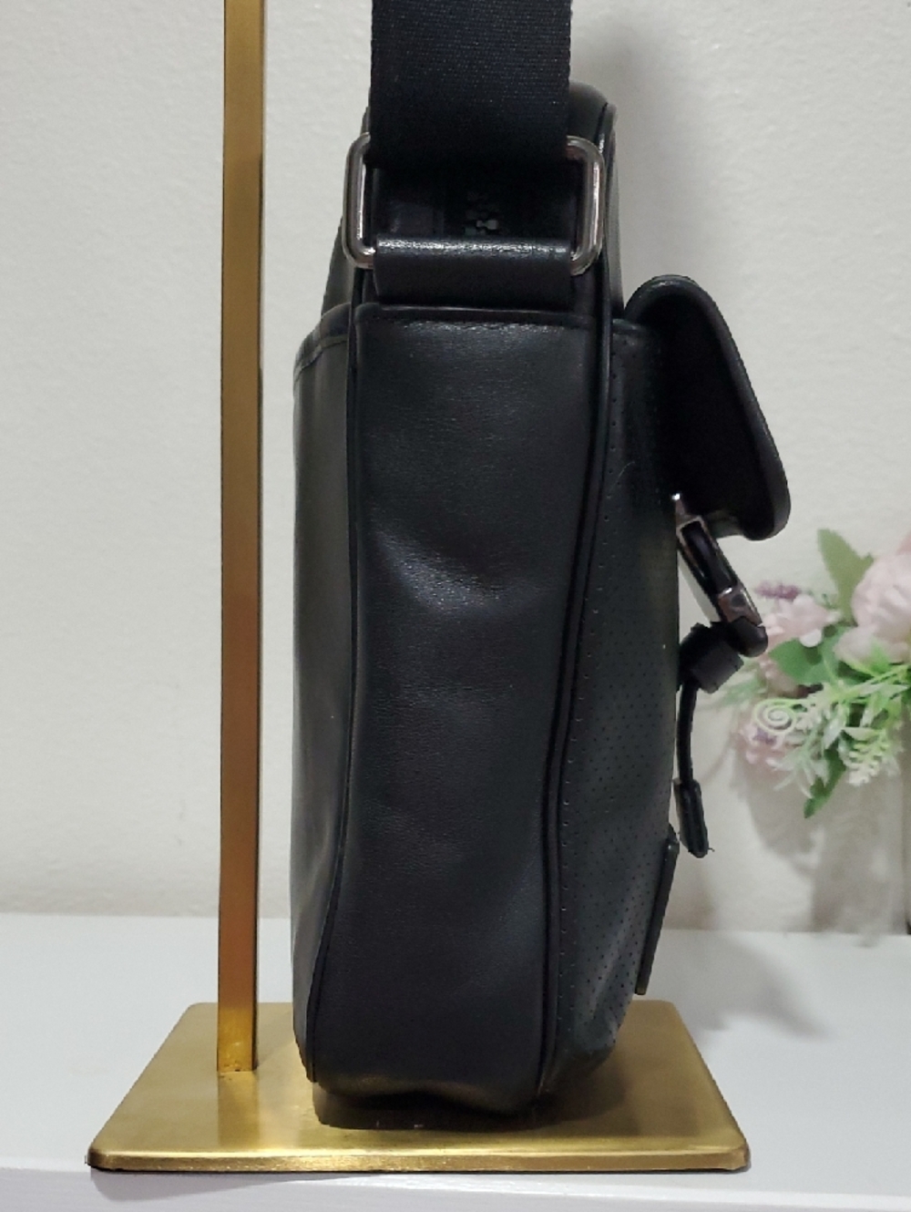 Rare Coach Ranger Shoulder/Crossbody Black Leather Unisex Bag - Picture 9 of 15